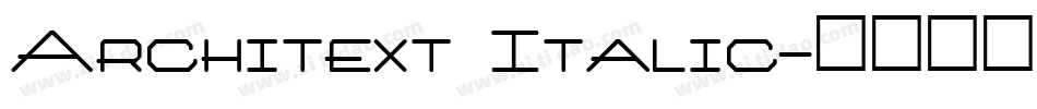 Architext Italic字体转换